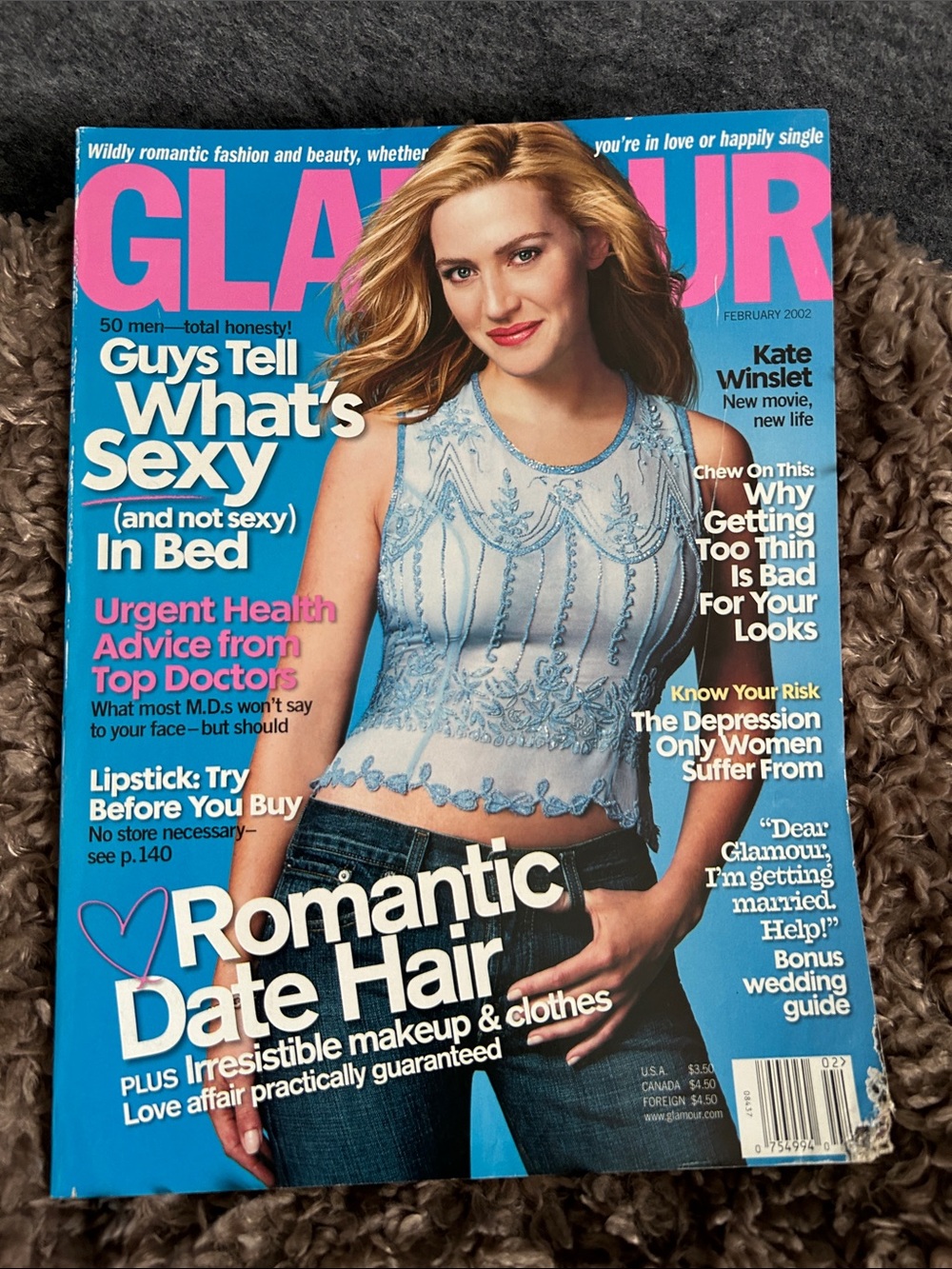 Glamour Magazine February 2002 Kate Winslet